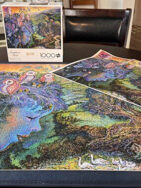 JOSEPHINE WALL A PARLIAMENT OF OWL GLITTER EDITION 1000pc PUZZLE BUFFALO GAMES